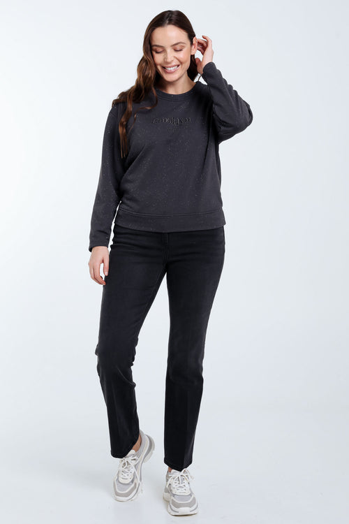 Glitzerndes Sweatshirt -Paprika-7