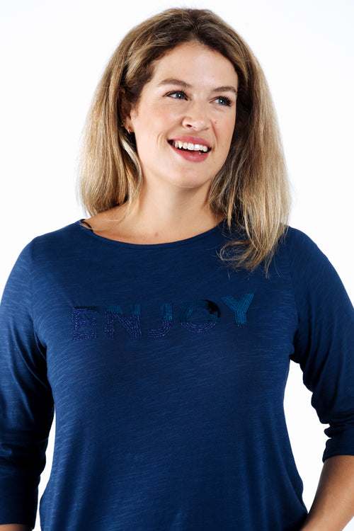 Uni Baumwoll-T-Shirt Enjoy-Paprika-4