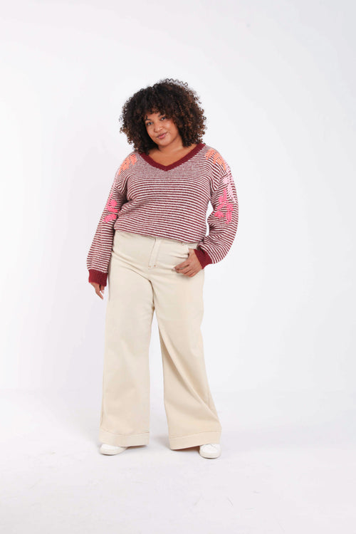 Jeans Elodie L32 uni-Paprika-8