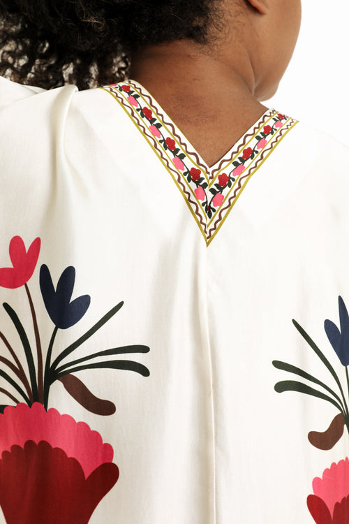 Kleid aus bedrucktem Viskosestoff im Folklore-Stil-Paprika-5