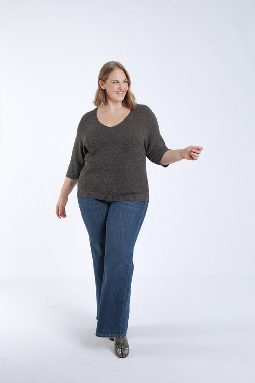 Uni-Pullover mit Lurex-Paprika-7