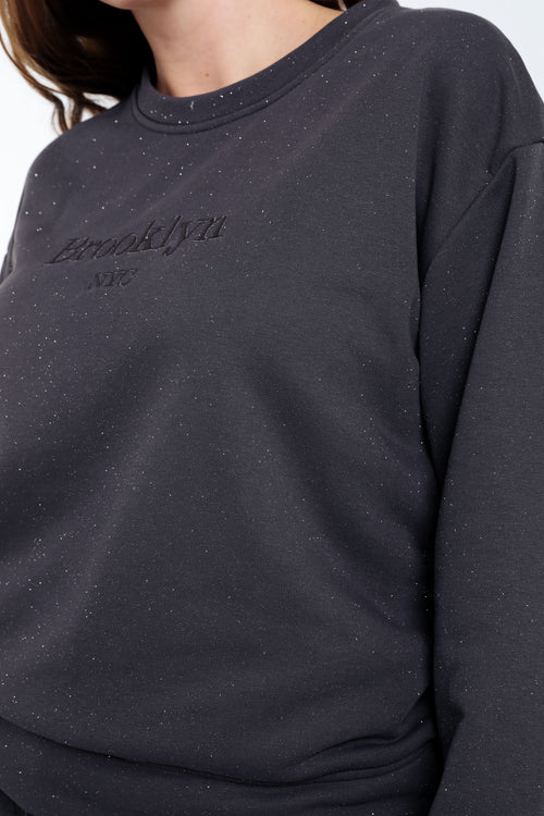 Glitzerndes Sweatshirt -Paprika-4