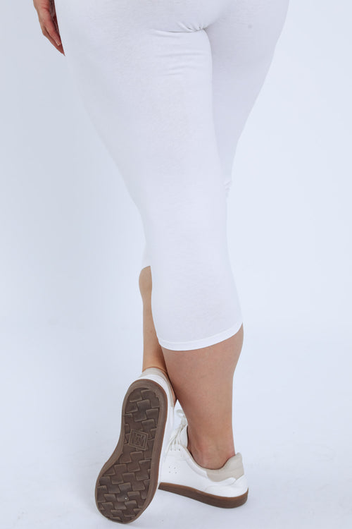 Corsaire legging en coton uni-Paprika-4