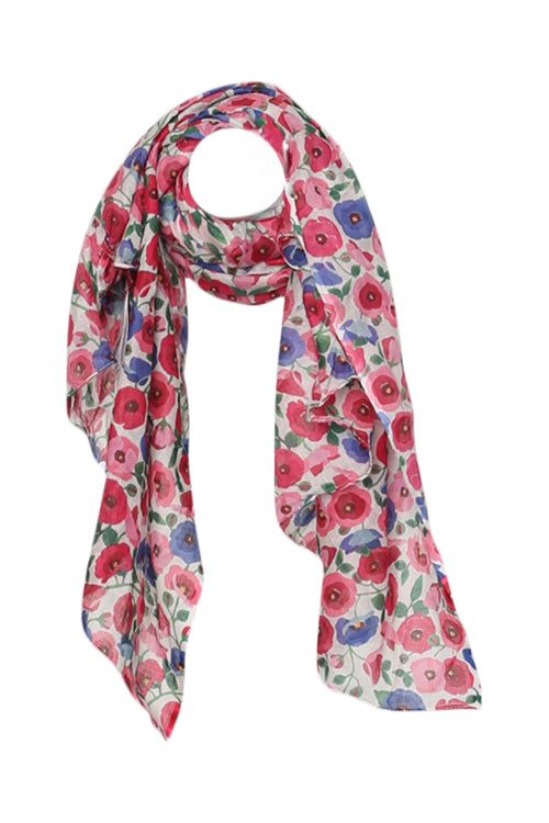 Bedrucktes Mohnblumen-Tuch-Paprika-1