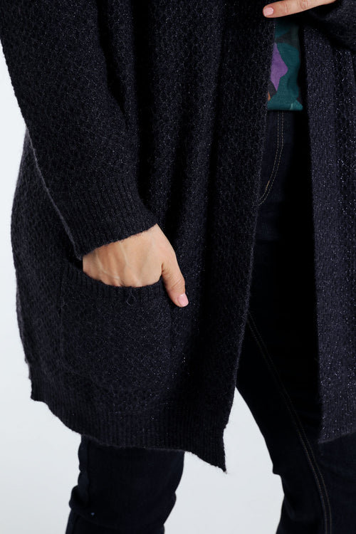 Cardigan long détail bouton-Paprika-4