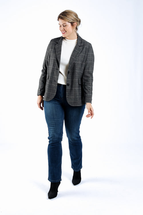 Uni-Pullover mit Chevron-Ärmeln-Paprika-7