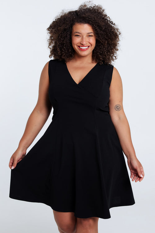 Einfarbiges Skaterkleid-Paprika-1