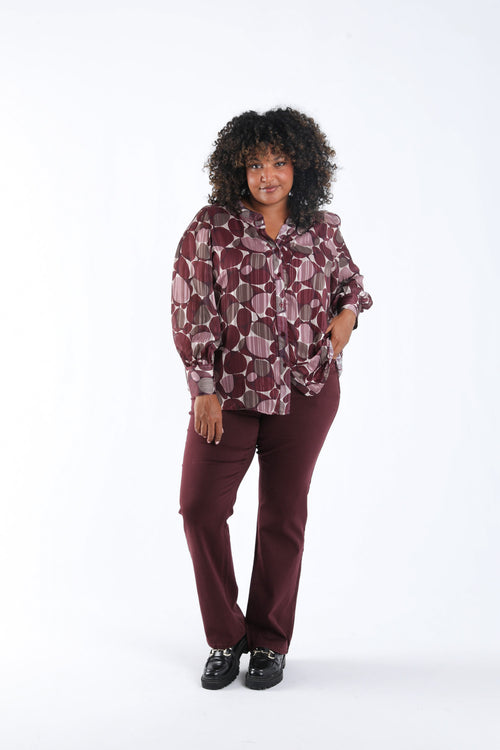 Manteau teddy uni-Paprika-2