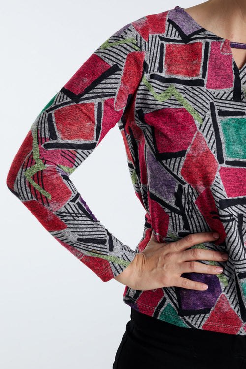 T-Shirt mit grafischem Print-Paprika-6