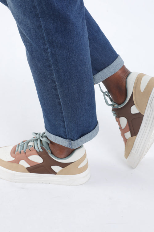 Jeans 7/8 avec revers-Paprika-5