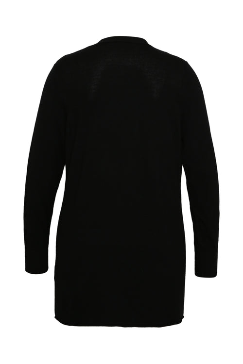 Feiner einfarbiger Viskose-Cardigan-Paprika-11