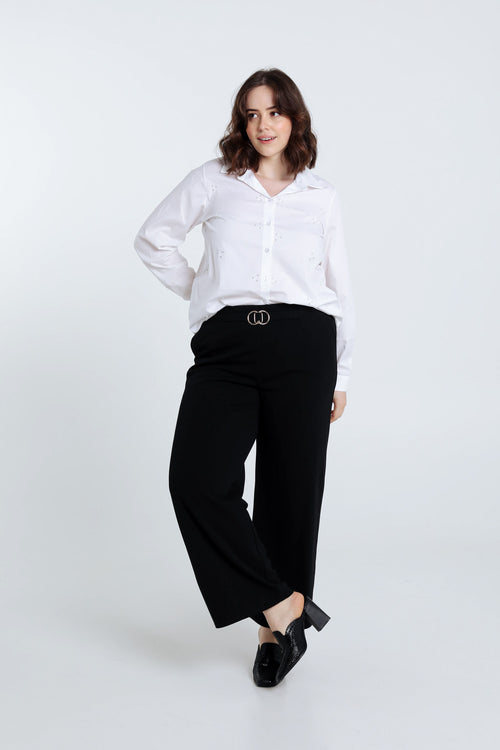 Unifarbenes Popeline-Hemd mit Perlen-Paprika-3