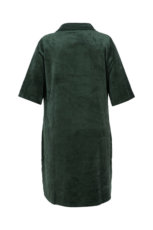 Kurzes, unifarbenes Cordkleid mit aufgestickten Taschen-Paprika-12