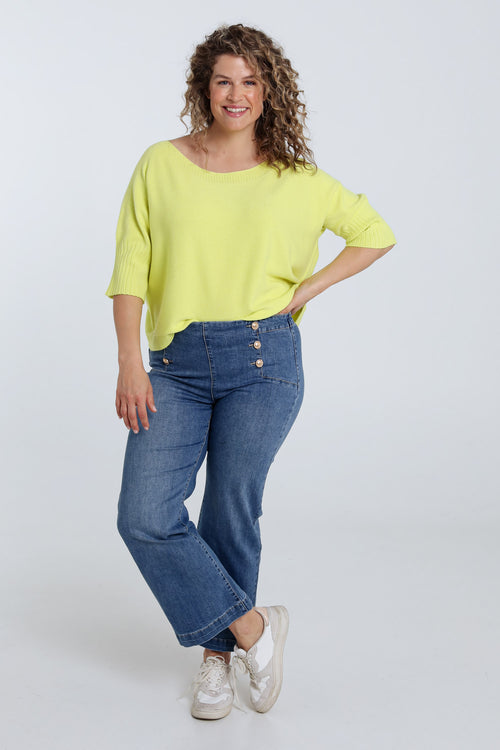 Einfarbiger Pullover mit Bootsausschnitt-Paprika-7