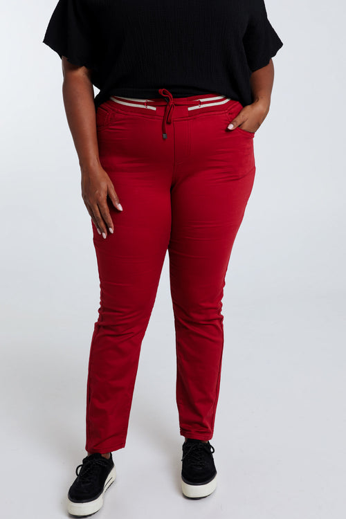 Unifarbene schmale Jeggings ‚Lolly