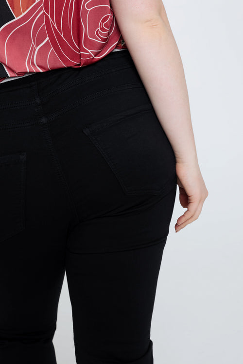 Unifarbene Slim-Fit-3/4-Jeggings „Lolly“ mit 5 Taschen-Paprika-4