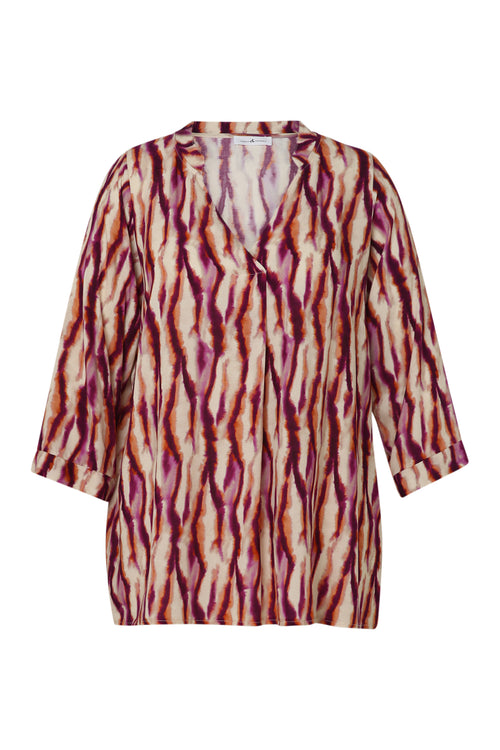 Bluse aus Viskose mit Tie-Dye-Print-Paprika-10