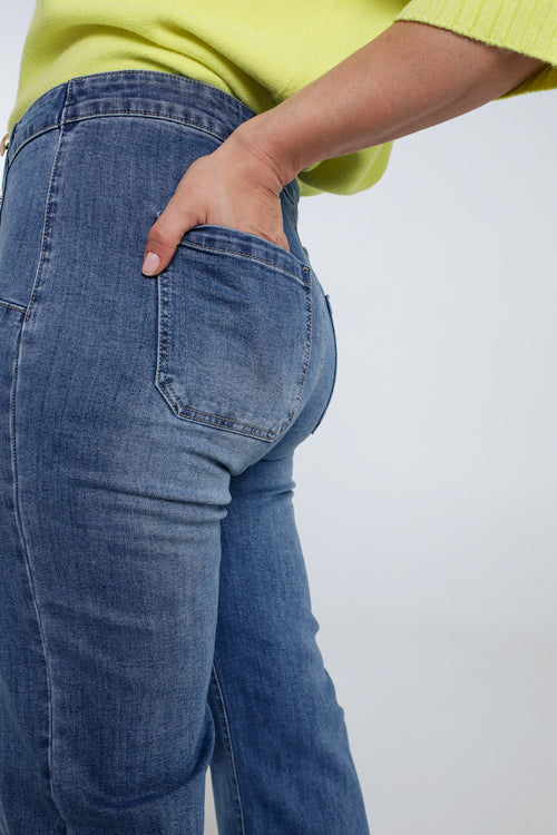 Weite Jeans mit 6 Knöpfen-Paprika-4
