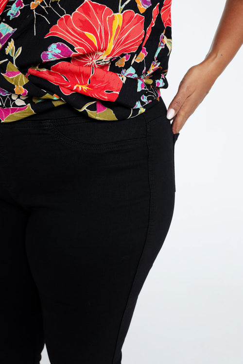 Unifarbene Slim-Fit-Jegging „Lolly“ L 32-Paprika-3