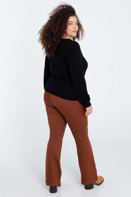 Schlichter Pullover-Paprika-2