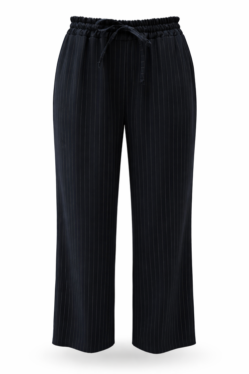 Gestreifte weite Hose-Paprika-10
