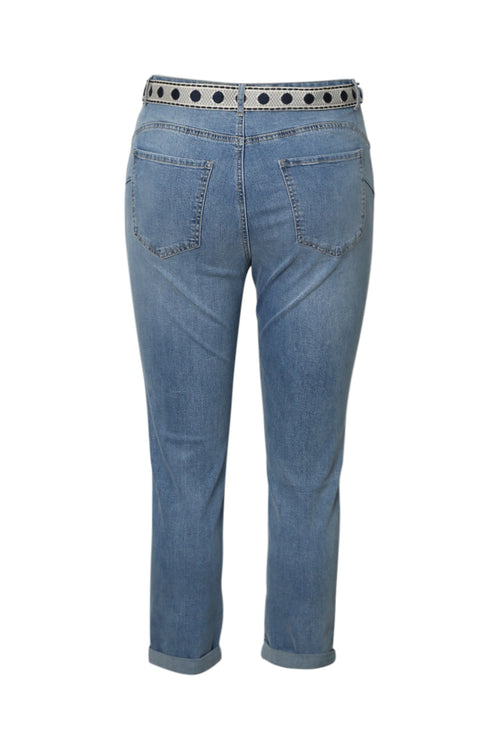 Jeans Louise slim 3/4 mit Fantasie-Gürtel-Paprika-12