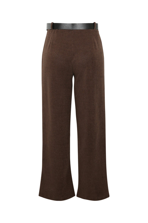 Pantalon large en velours côtelé-Paprika-2