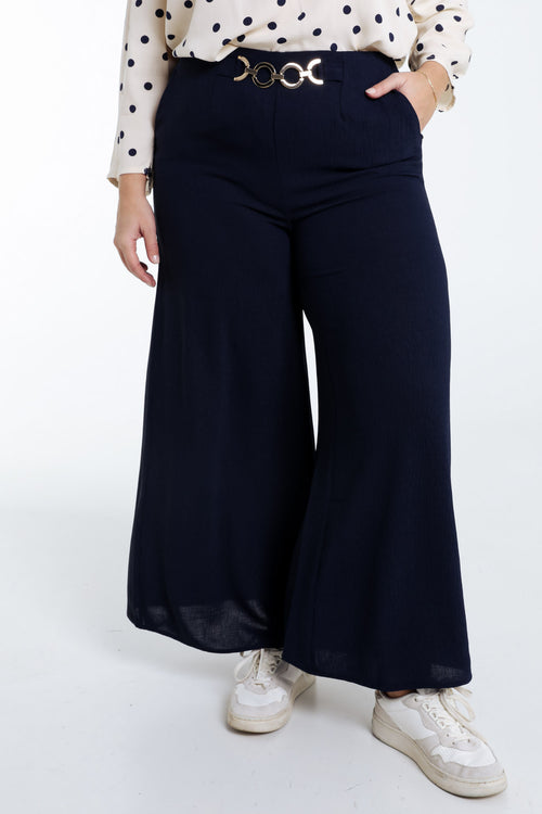 Einfarbige Culotte-Hose-Paprika-1