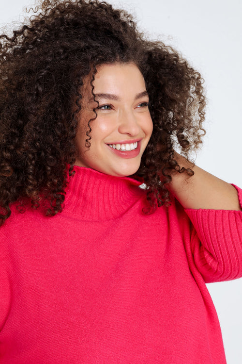Pull uni en viscose-Paprika-5