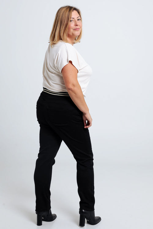 Unifarbene schmale Jeggings ‚Lolly