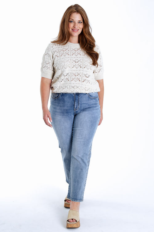Pull court en crochet fantaisie-Paprika-3