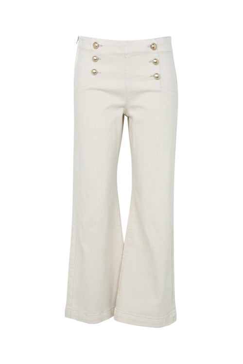 Pantalon Palazzo avec 6 boutons-Paprika-10