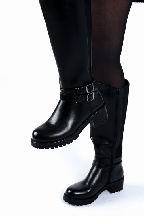 Stiefel mit doppelter Schnalle-Paprika-4