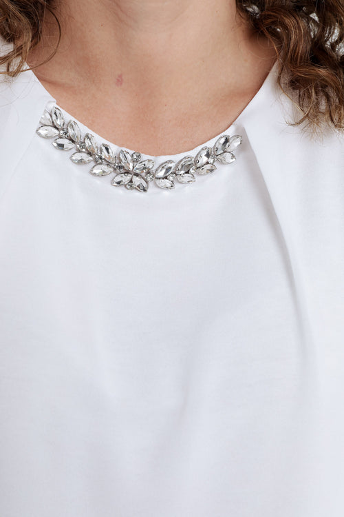 Einfarbige Bluse mit Schmuck-Paprika-4