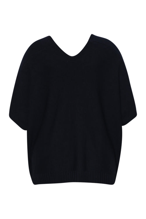 Uni kurzer Pullover aus Viskose-Paprika-2