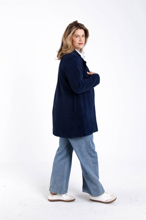 Einfarbiger mittellanger Mantel-Paprika-8