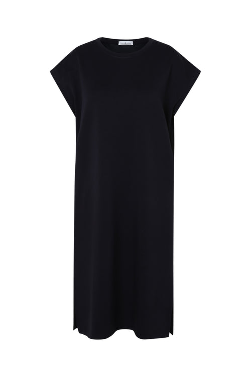 Einfarbiges Maxikleid aus Viskose-Paprika-10