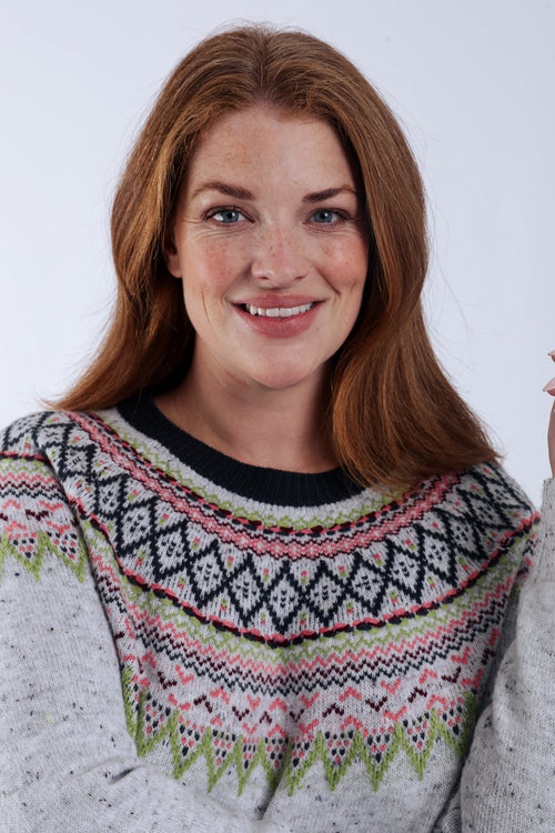 Pullover mit Jacquardmuster-Paprika-4