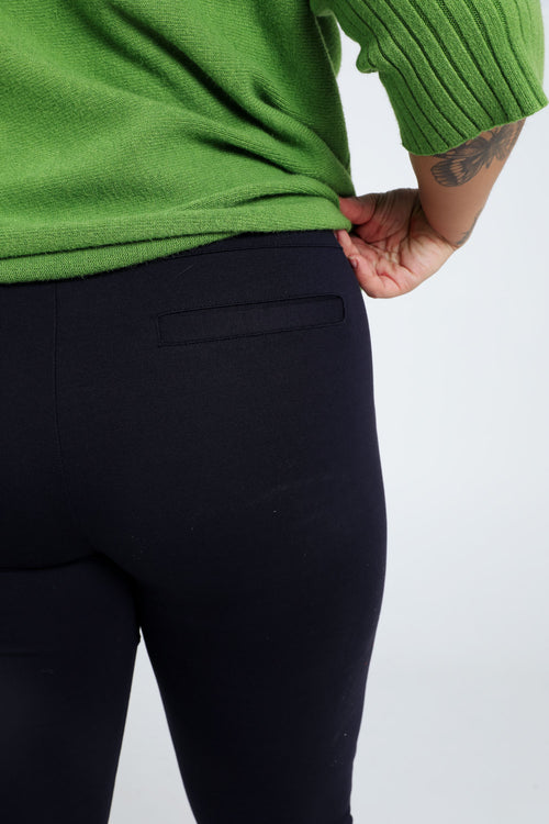 Unifarbene Slim-Fit-7/8-Milanoleggings aus Viskose-Paprika-3