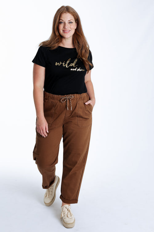 Chino en coton uni-Paprika-7