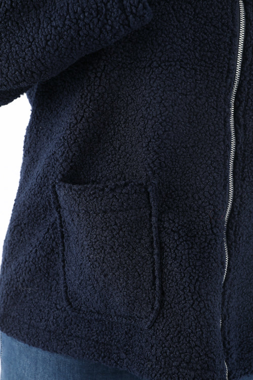 Einfarbiger Teddy-Mantel-Paprika-4