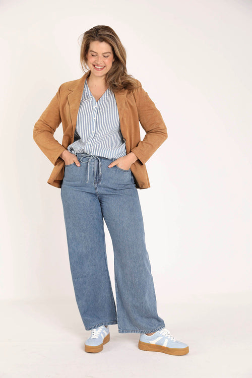 Uni Blazer mit Wildleder-Effekt-Paprika-7