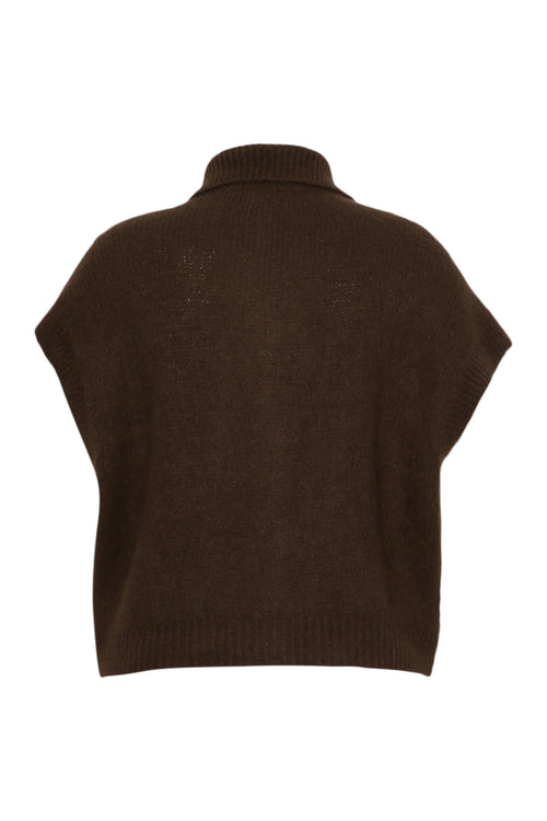 Uni kurzer Strickjacke-Paprika-8