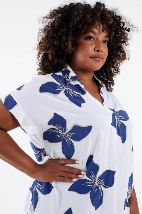 Bluse aus bedruckter Viskose-Paprika-6
