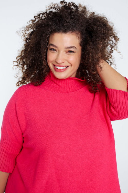 Pull uni en viscose-Paprika-4