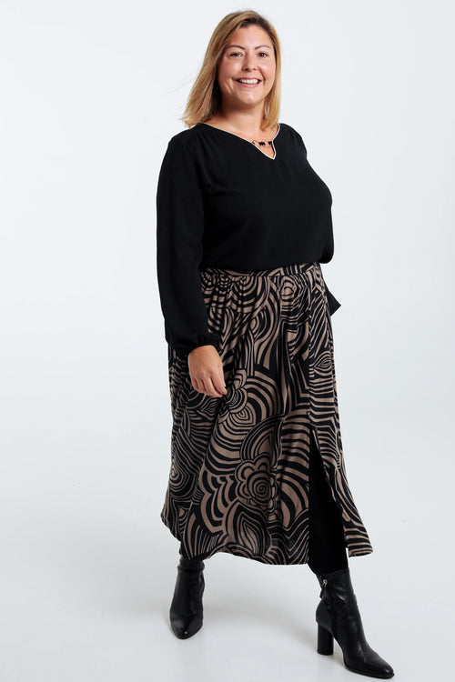 Jupe fendue-Paprika-6