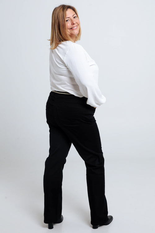 Gerade geschnittene, unifarbene Jeggings „Mia“ L32 mit Mesh-Sportgürtel-Paprika-2