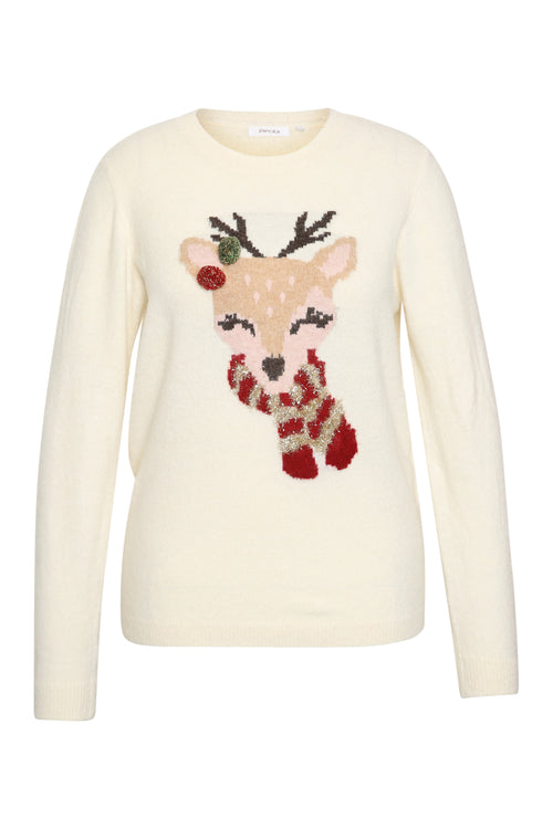 Weihnachtspullover mit Reh-Motiv-Paprika-7