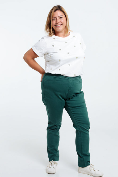 Unifarbene Slim-Fit-Jegging „Lolly“ L 32-Paprika-8