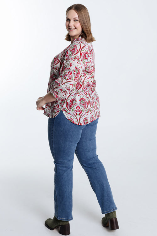 Bluse mit Paisleymuster-Paprika-2